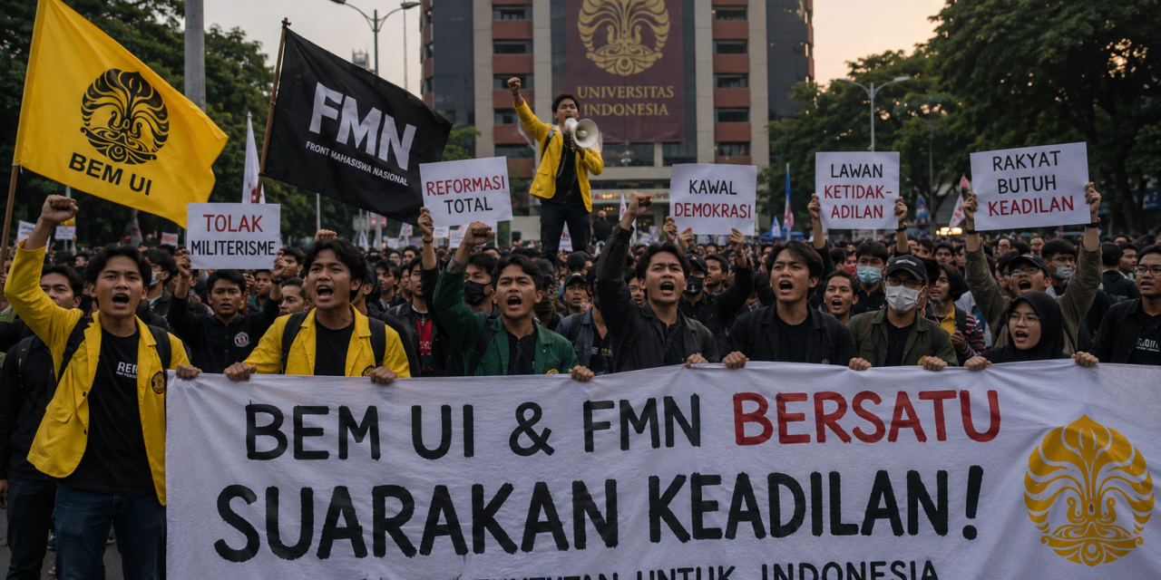 Mahasiswa BEM UI Gelar Demonstrasi, Sampaikan 8 Tuntutan