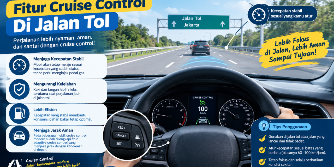 Fitur Cruise Control Di Jalan Tol, Agar Liburan Aman