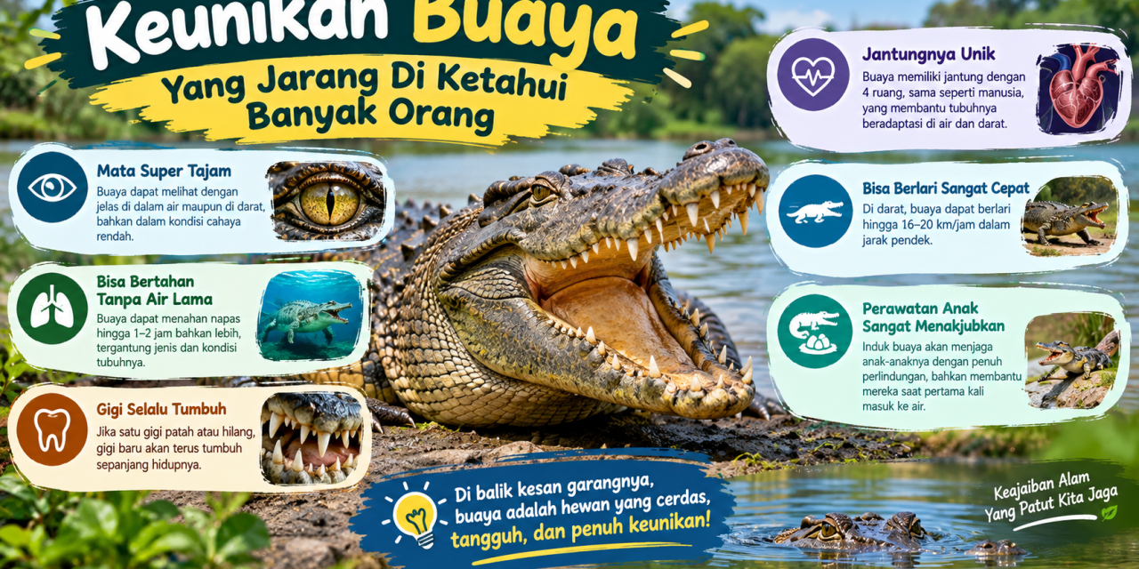 Keunikan Buaya Yang Jarang Di Ketahui Banyak Orang